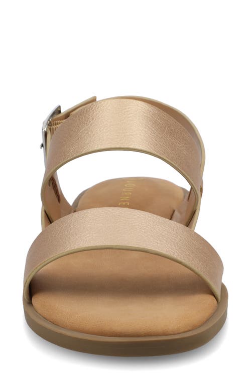 Journee Collection Lavine Slingback Sandal In Champagne