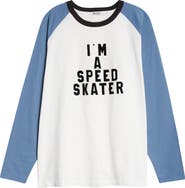 Bode Skater Flocked Baseball T-Shirt