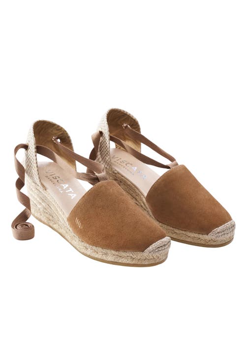 Viscata Fosca Suede Espadrille Wedges In Camel