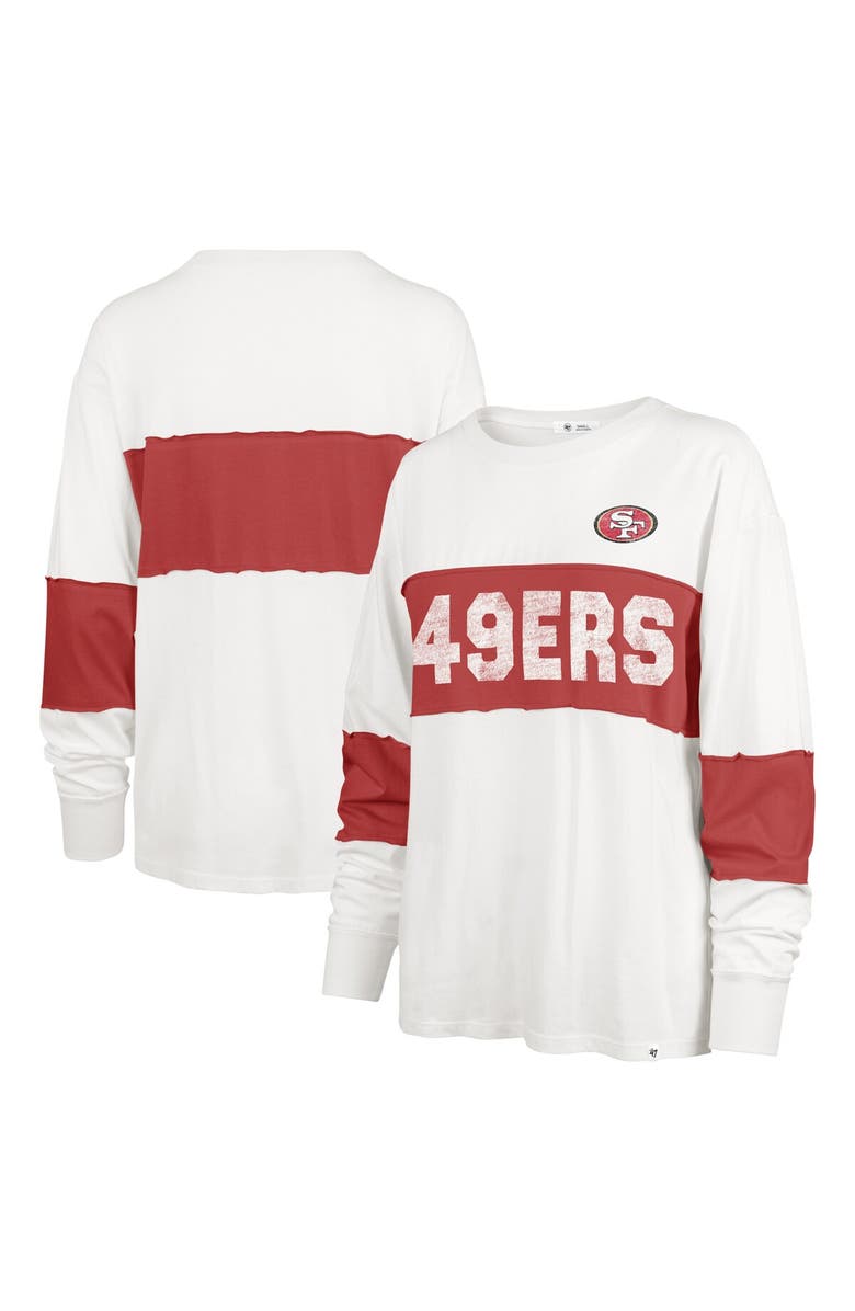 '47 Women's '47 Cream San Francisco 49ers Clubhouse Pride Taylor Long Sleeve T-Shirt, Main, color, Cream