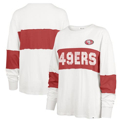 47 Brand '47 Cream San Francisco 49ers Clubhouse Pride Taylor Long Sleeve T-shirt