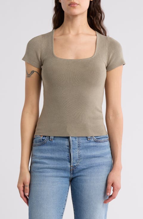 Compact Short Sleeve Sweater