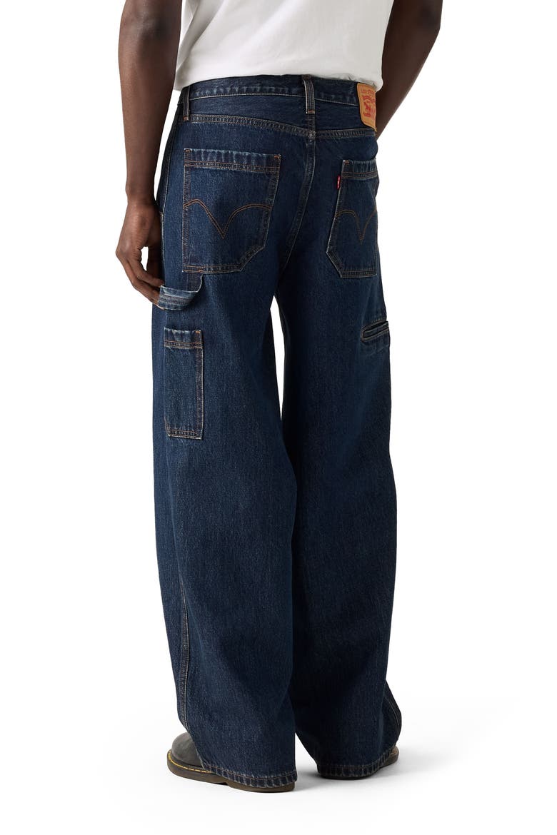 Extra Baggy Utility Wide Leg Jeans, Alternate, color, RINSE CRUSADER