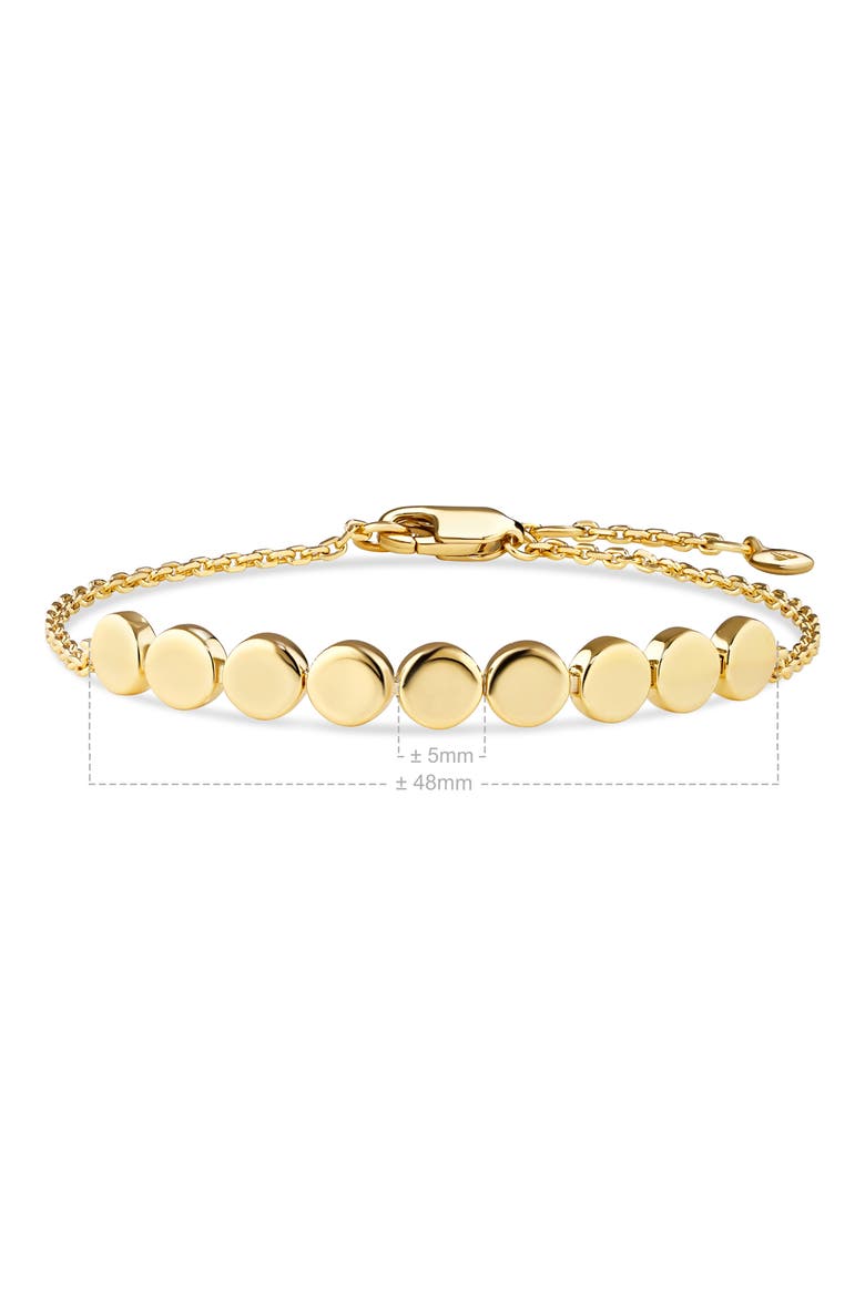 Round Link Bracelet, Alternate, color, GOLD