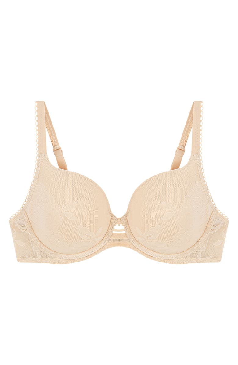 TRIUMPH Wild Rose Sensation Shaping Bra, Main, color, Nude Beige