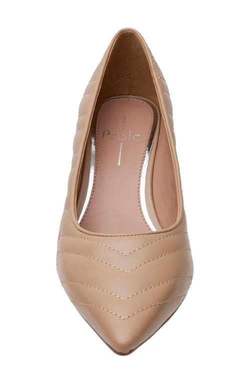 Linea Paolo Odie Pointed Toe Pump In Desert Sand