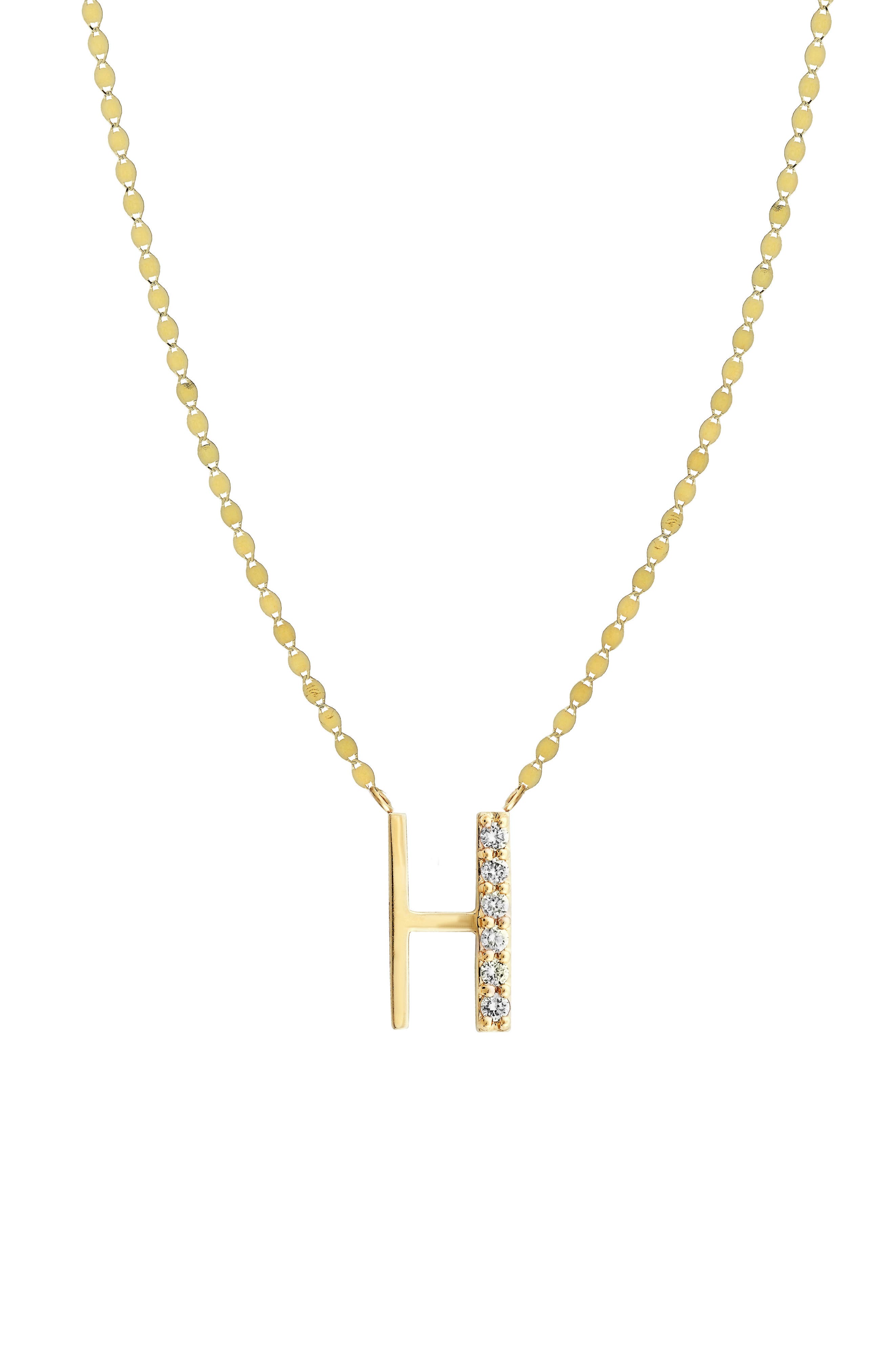 LANA 14K Gold Initial Pendant Necklace