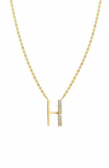 LANA 14K Gold Initial Pendant Necklace