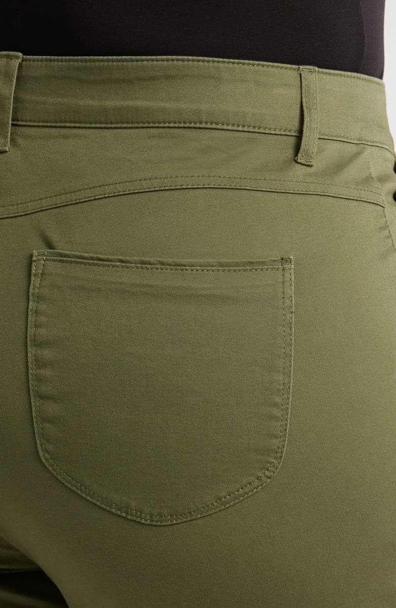 Wit & Wisdom Skyrise Ankle Slim Straight Leg Twill Pants, Alternate, color, Celadon