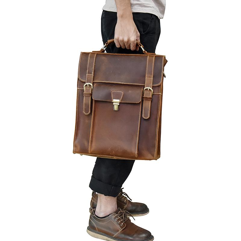 STEEL HORSE LEATHER The Vali Backpack | Handmade Vintage Leather, Alternate, color, Brown