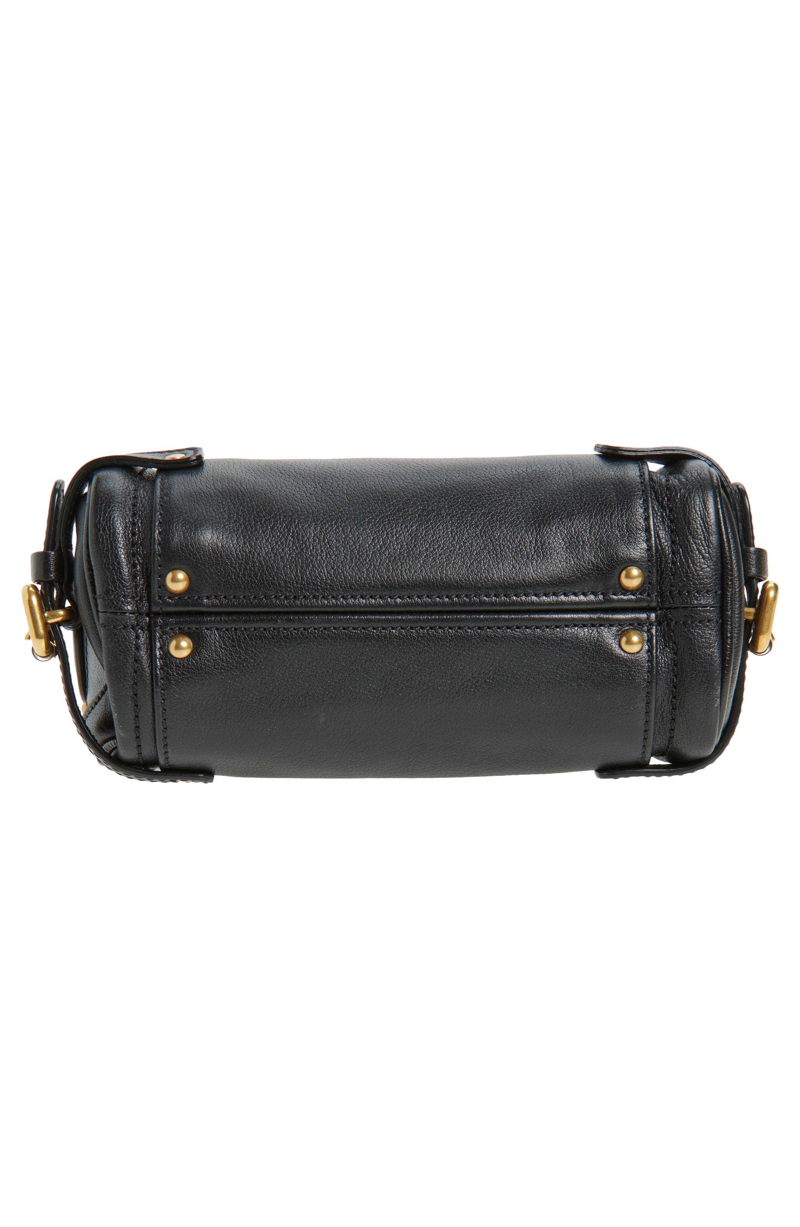 Chloé Small Paddington Leather Shoulder Bag, Alternate, color, Black