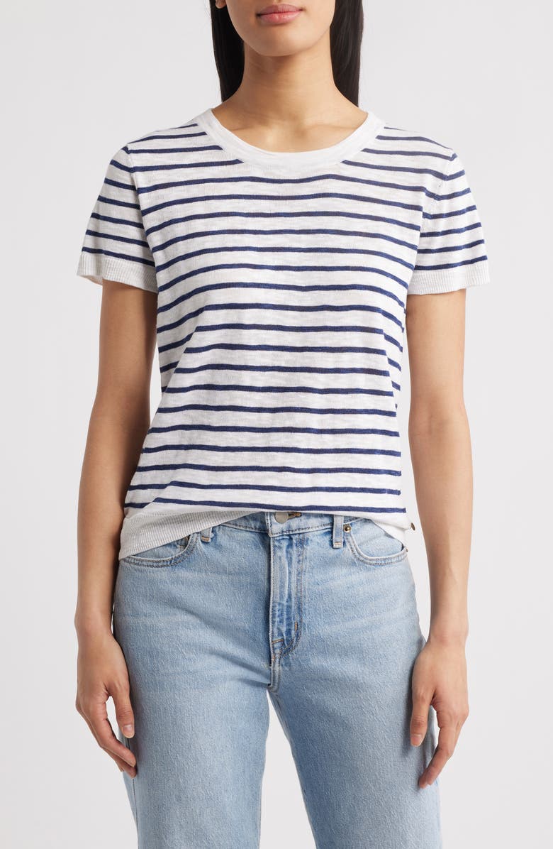 Hatley Stripe Crewneck T-Shirt, Main, color, 