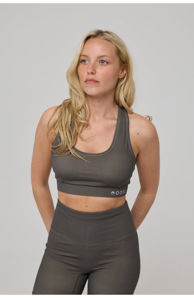 OOSC High Support Elite Crossback Sports Bra - Khaki, Main, color, Khaki