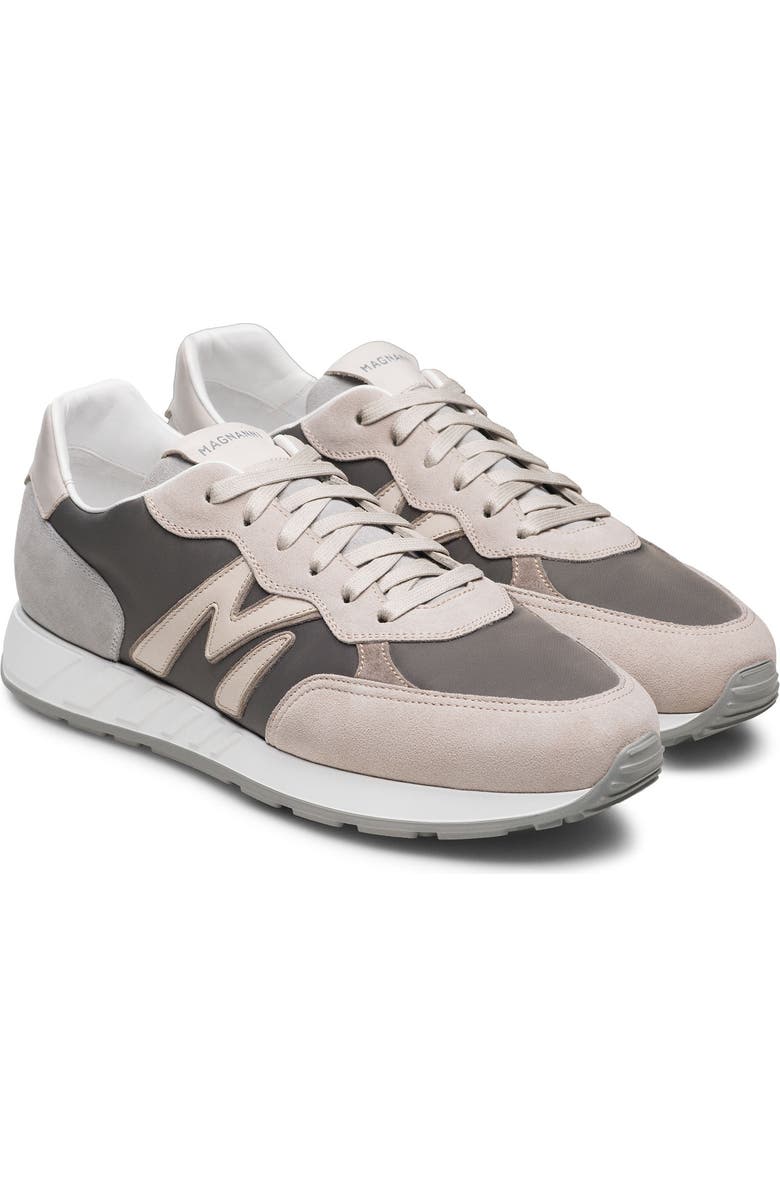 Magnanni Yoki Navy Sneaker, Main, color, Grey And Bone