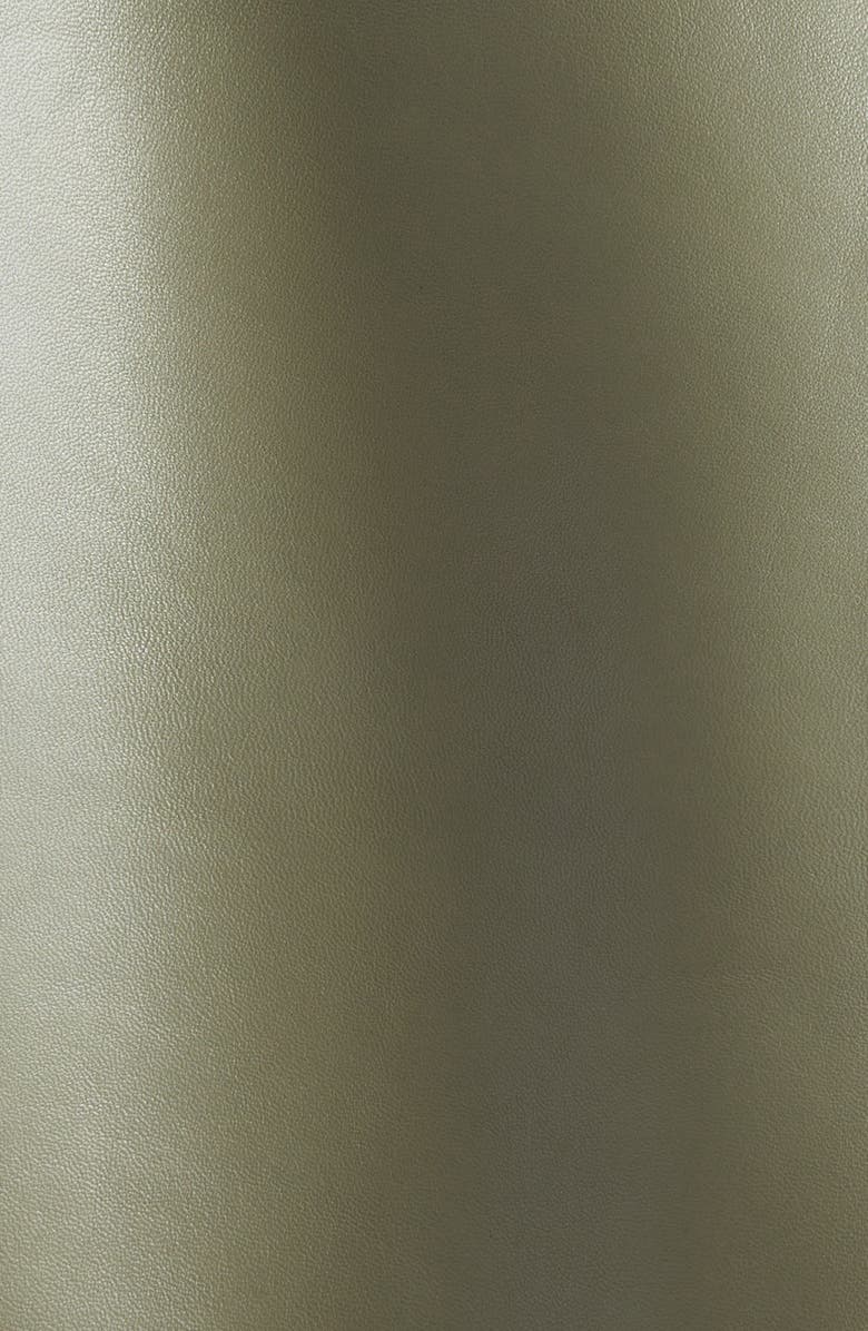 Stand Studio Gretel Boxy Crop Lambskin Leather Jacket, Alternate, color, 