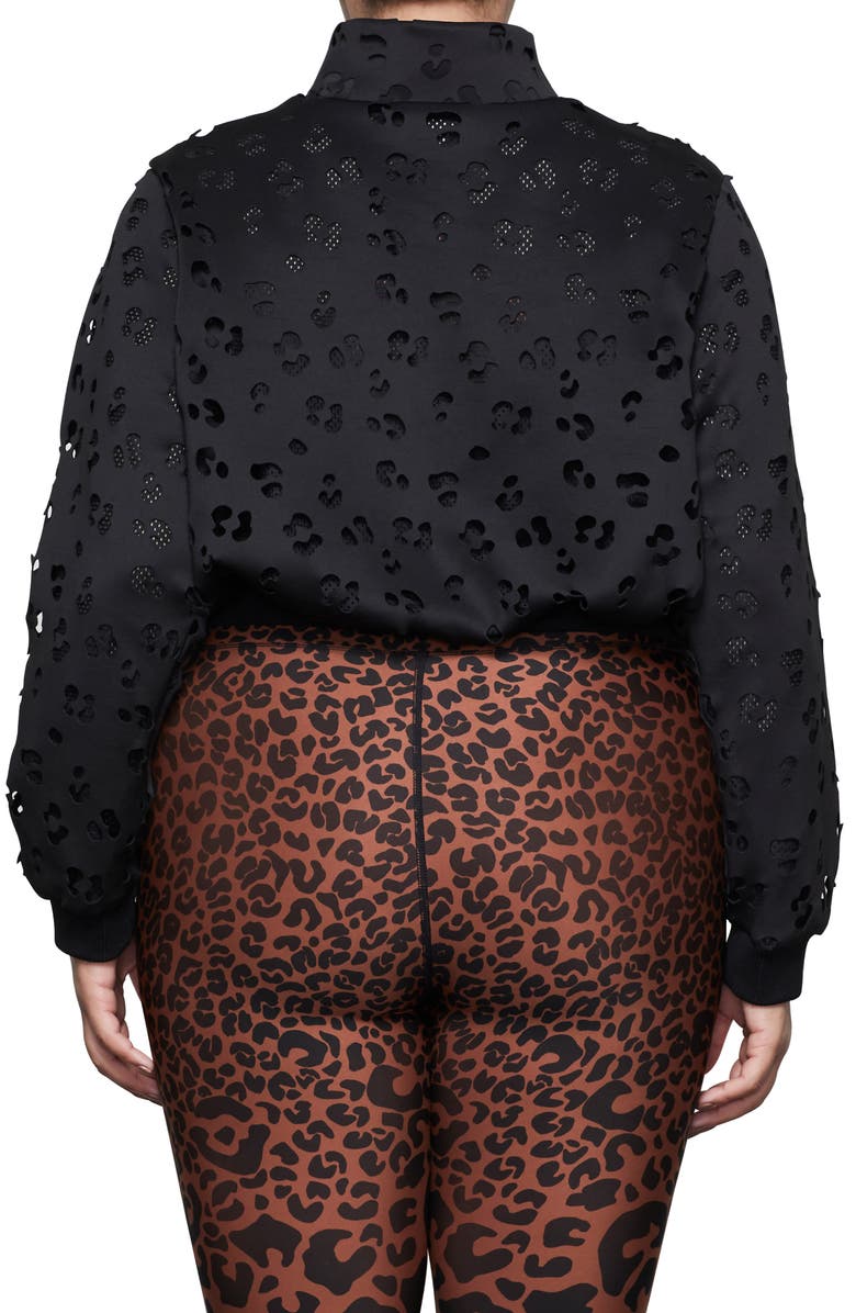 Good American Laser Scuba Crop Jacket, Alternate, color, 