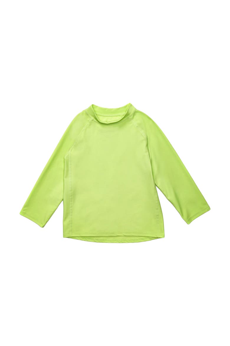 Long Sleeve Rash Guard, UPF 50+ Swim Shirt, Main, color, GREEN