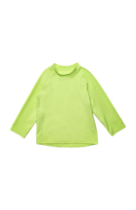 Kids Long Sleeve Rash Guard, UPF 50+ Swim Shirt