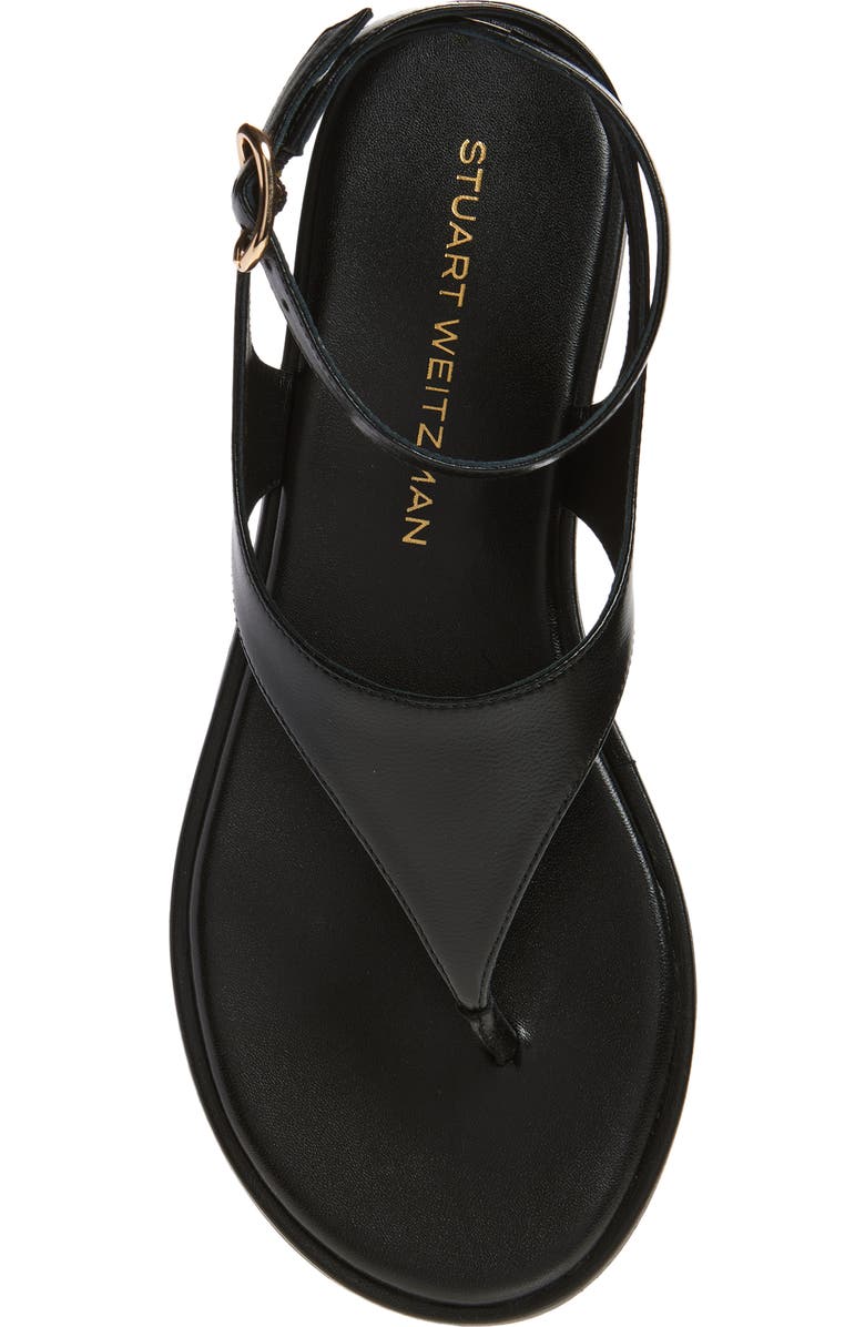 Stuart Weitzman Marley Ankle Strap Sandal, Alternate, color, Black