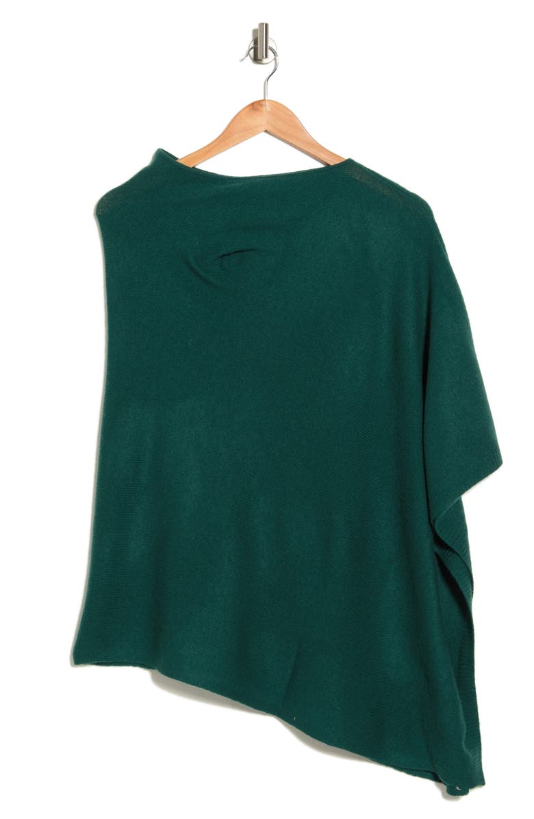 La Fiorentina Cashmere Poncho, Alternate, color, Forest