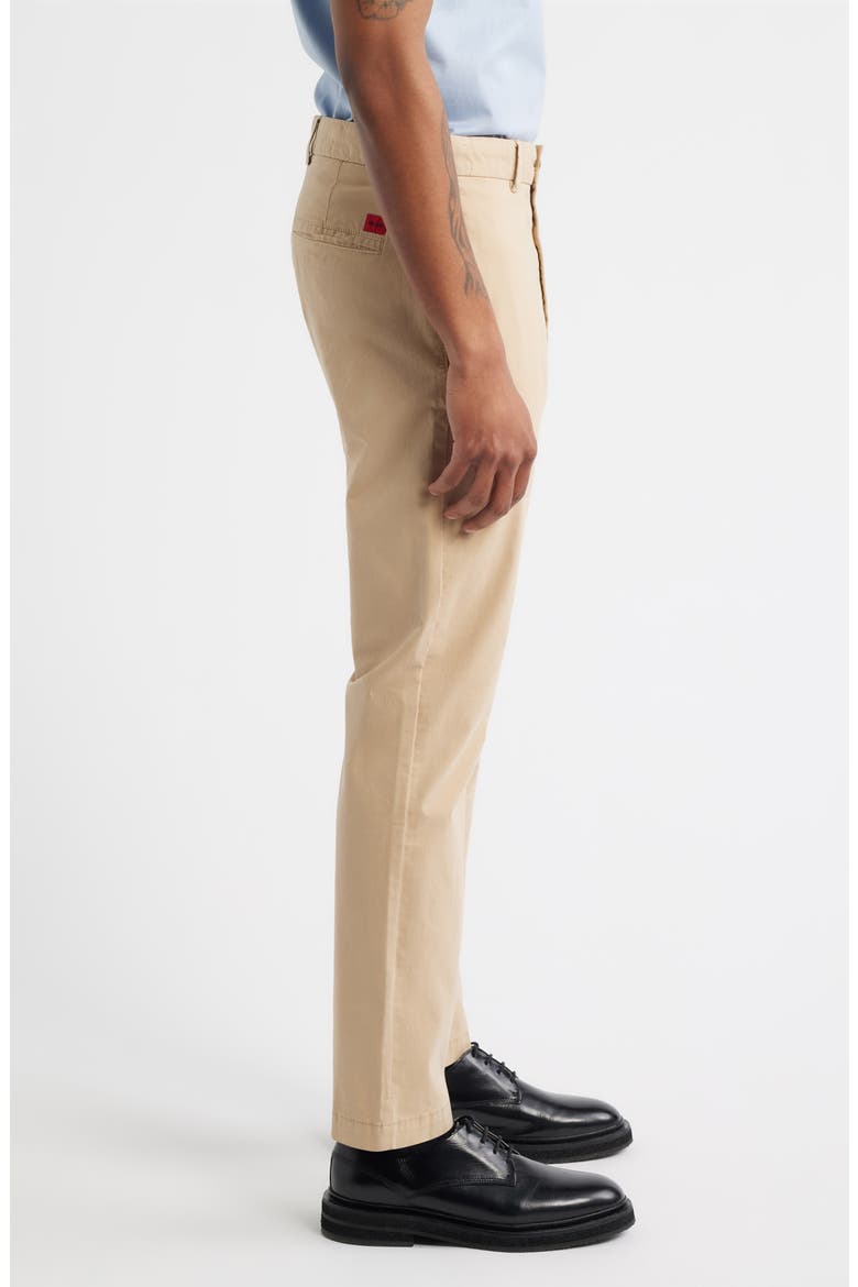 David Slim Fit Stretch Cotton Pants, Alternate, color, MEDIUM BEIGE