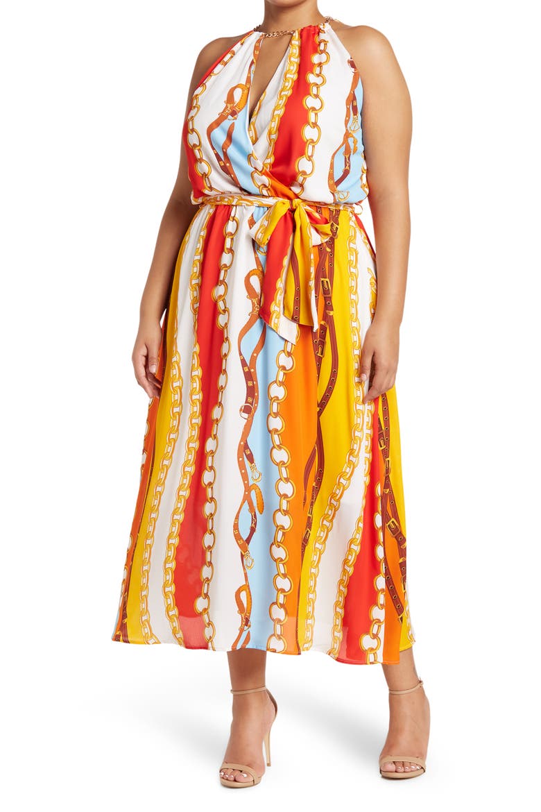 Beach House II Sleeveless Dress, Main, color, BEACH HOUSE