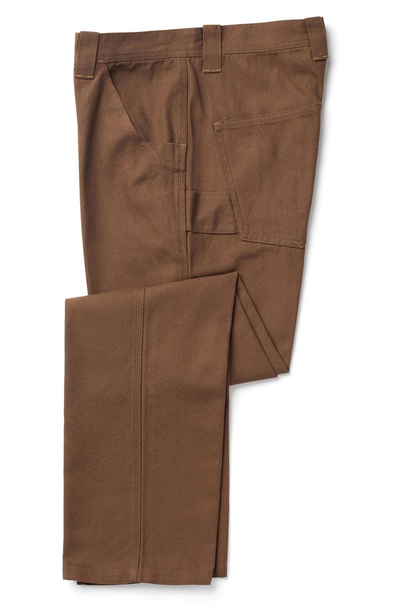 Seager Co Bison Cotton Canvas Carpenter Pants, Alternate, color, Tobacco
