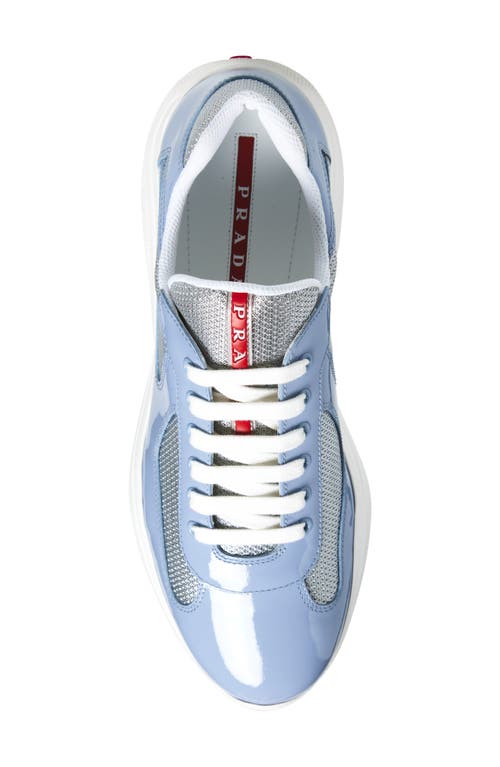 Prada America's Cup Panelled Sneakers In Black