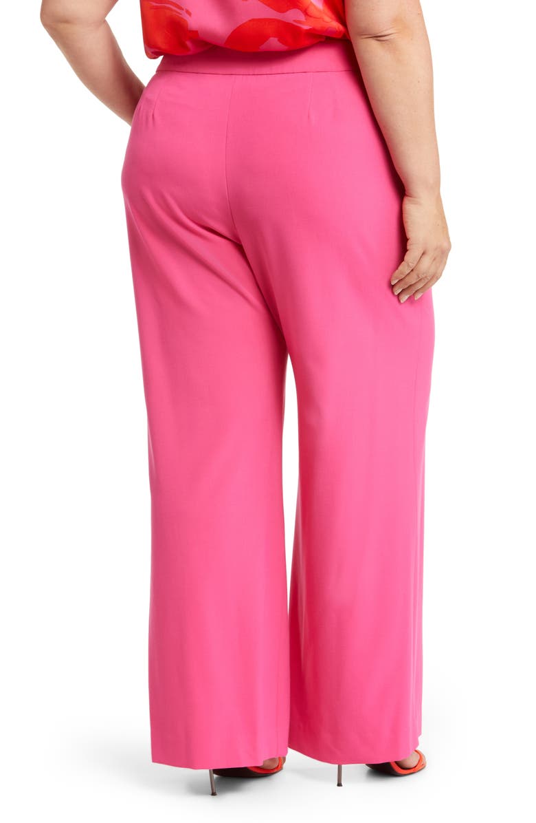 Tahari ASL High Waist Wide Leg Pants, Alternate, color,