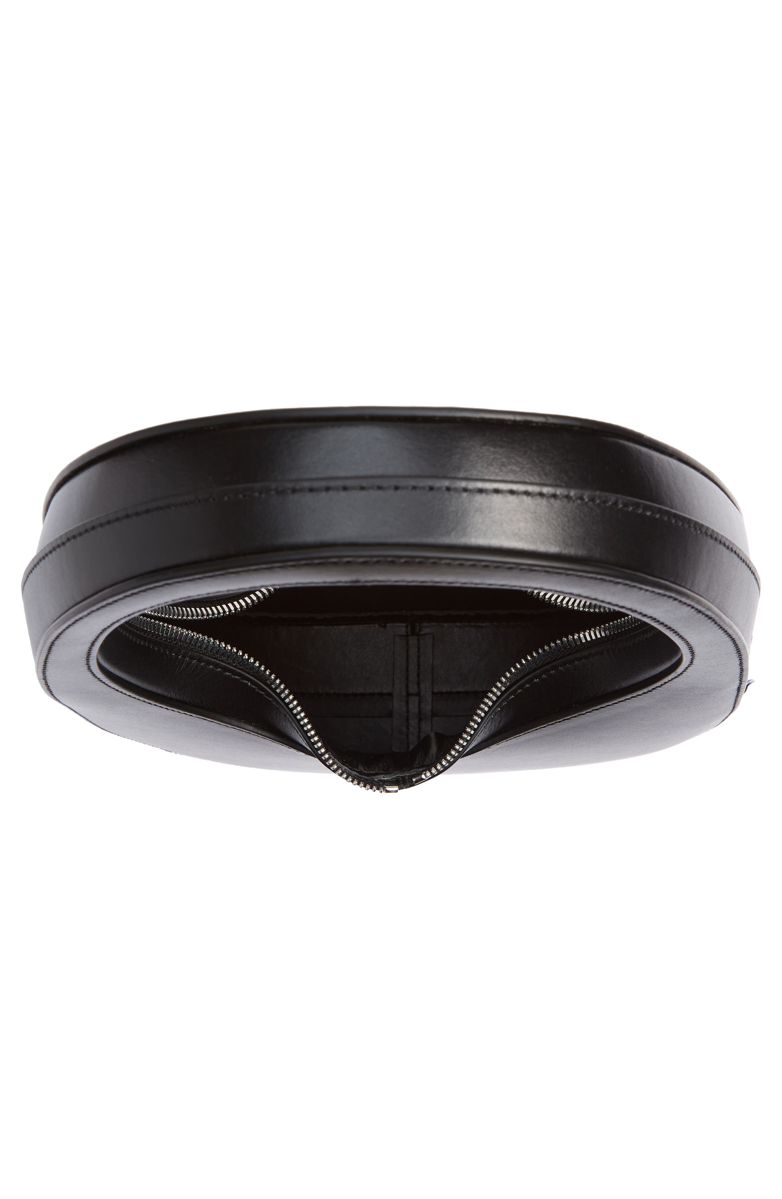 Coperni Small Swipe Leather Crossbody Bag, Alternate, color, Black