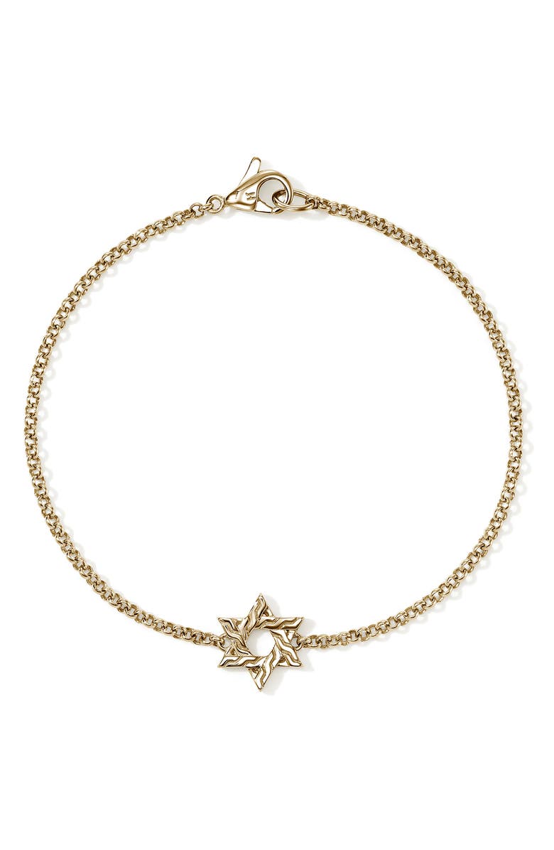 John Hardy JH Essentials Star of David Bracelet, Main, color, Gold