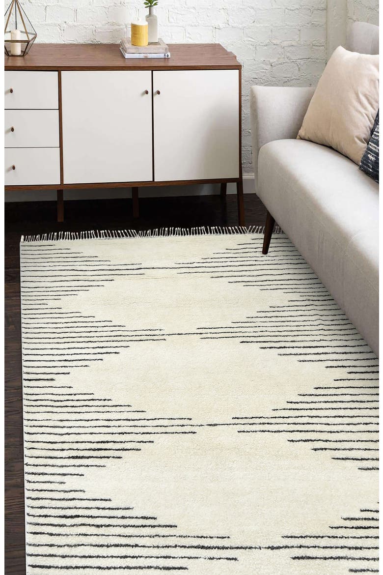 Bernie Wool Blend Area Rug, Main, color, PARCHMENT