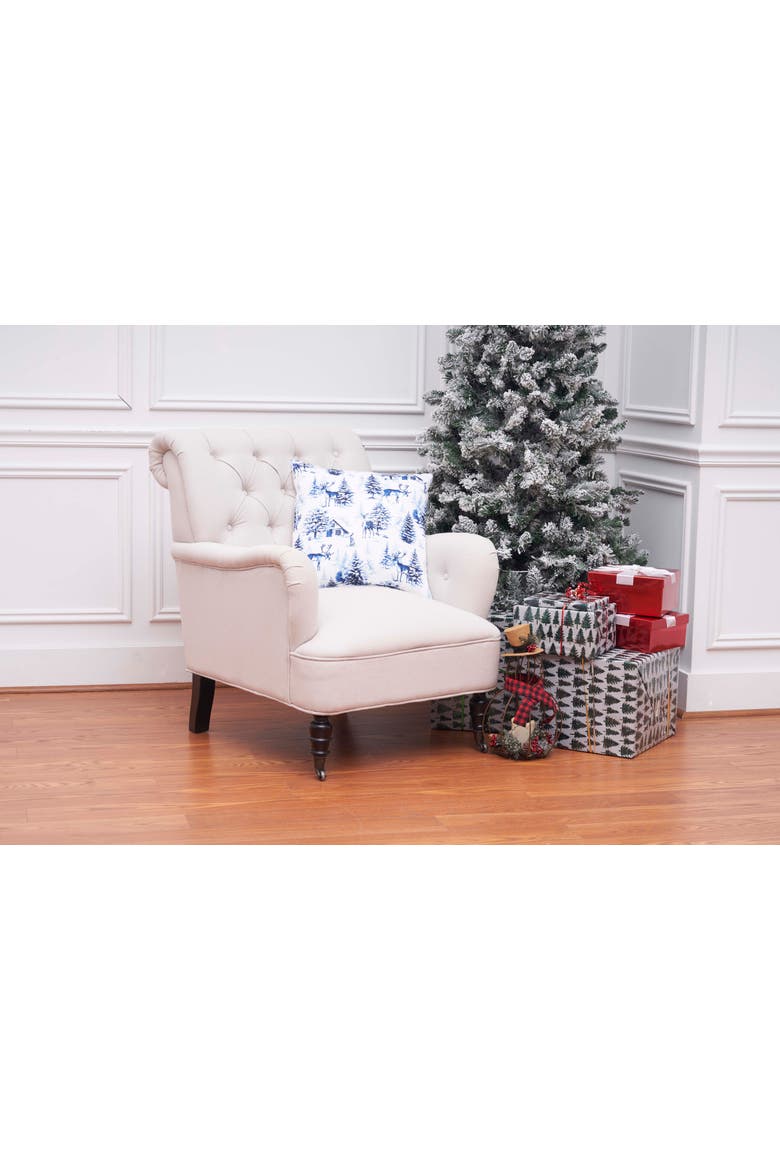 Frasier Forest Pillow, 18" x 18", Alternate, color, Blue