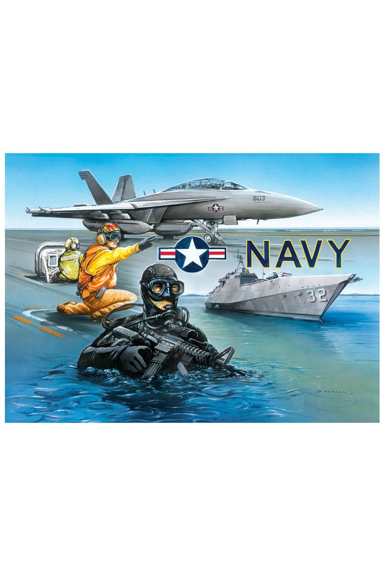 US Navy By Sea & Sky 1000 Piece Puzzle, Alternate, color, Multicolor