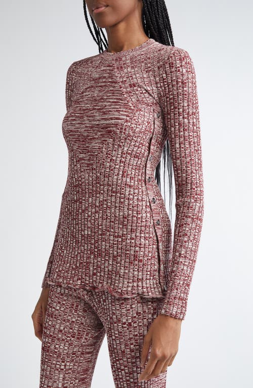 Rabanne Side Button Rib Sweater