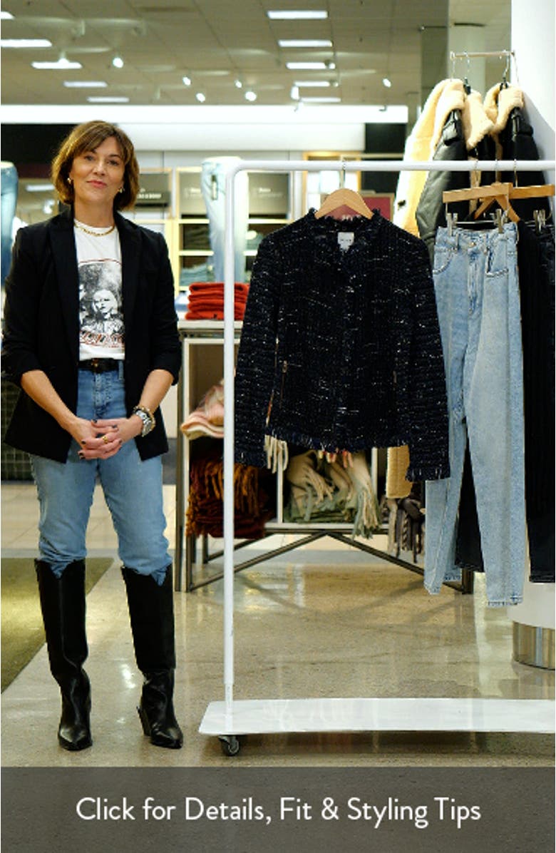 Nightfall Fringe Mix Knit Jacket, sales video thumbnail