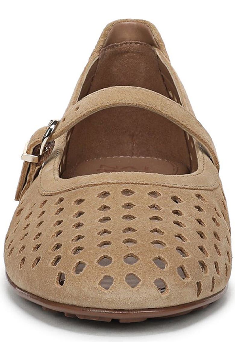 Naturalizer Aria Perforated Flat, Alternate, color, Dune Dust Tan