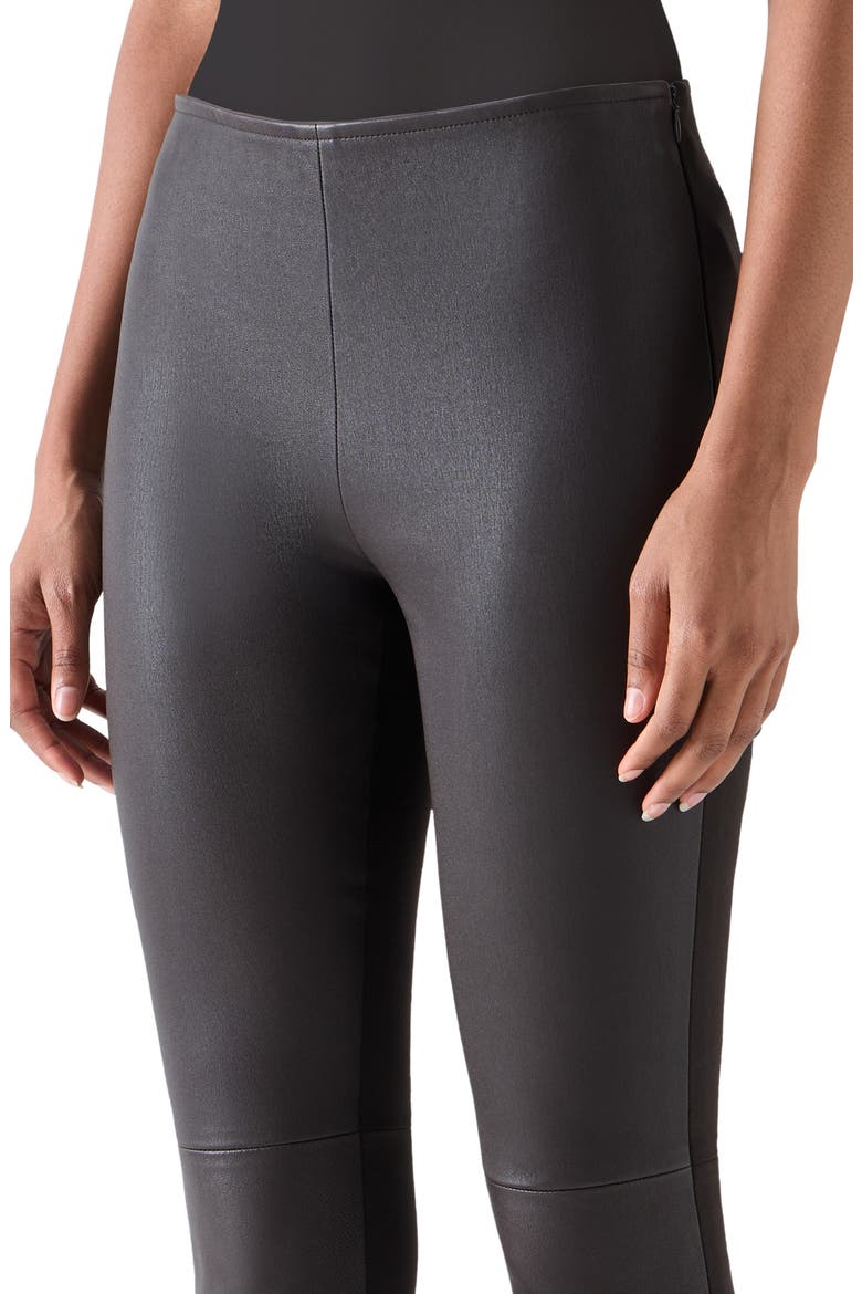 Leather Front Jersey Back Leggings, Alternate, color, ESPRESSO