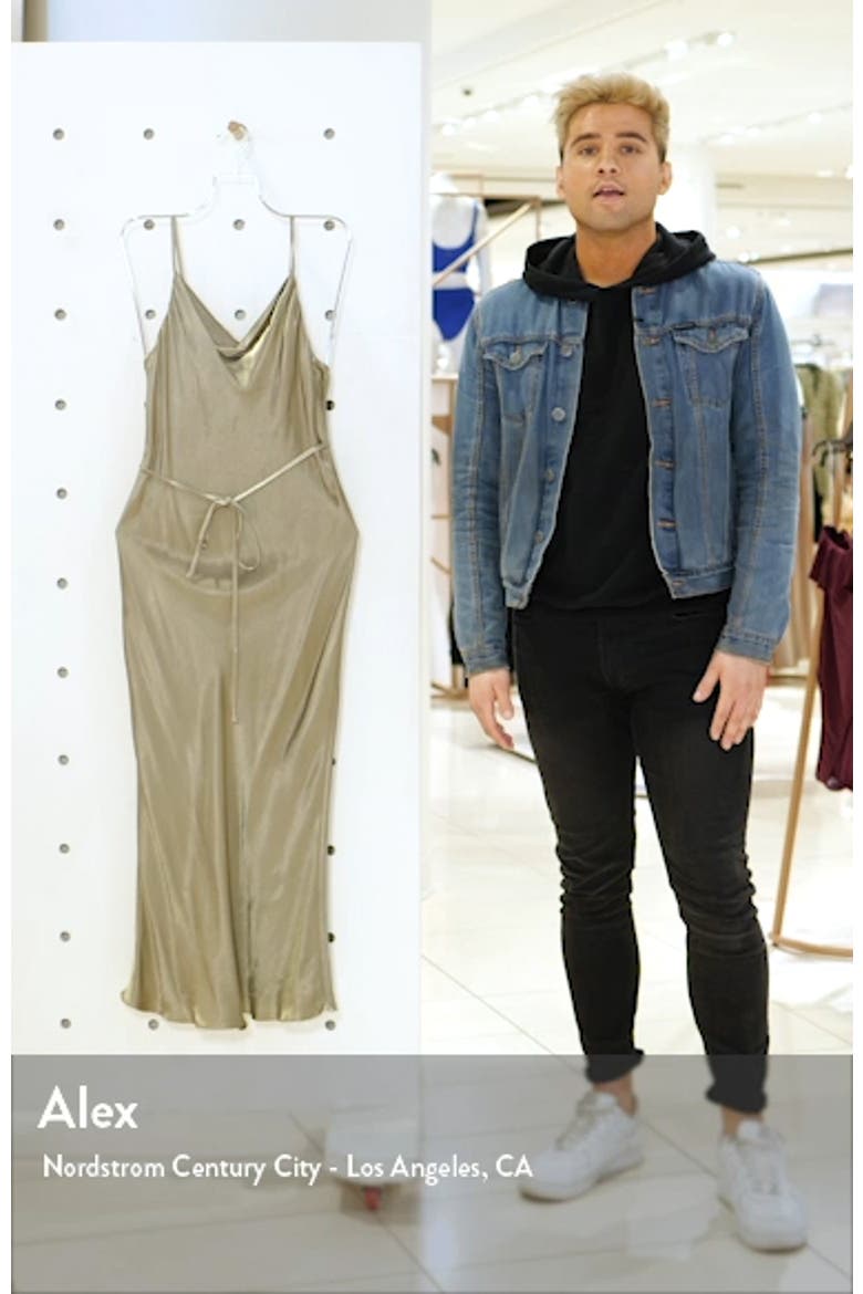 Cowl Neck Midi Slipdress video