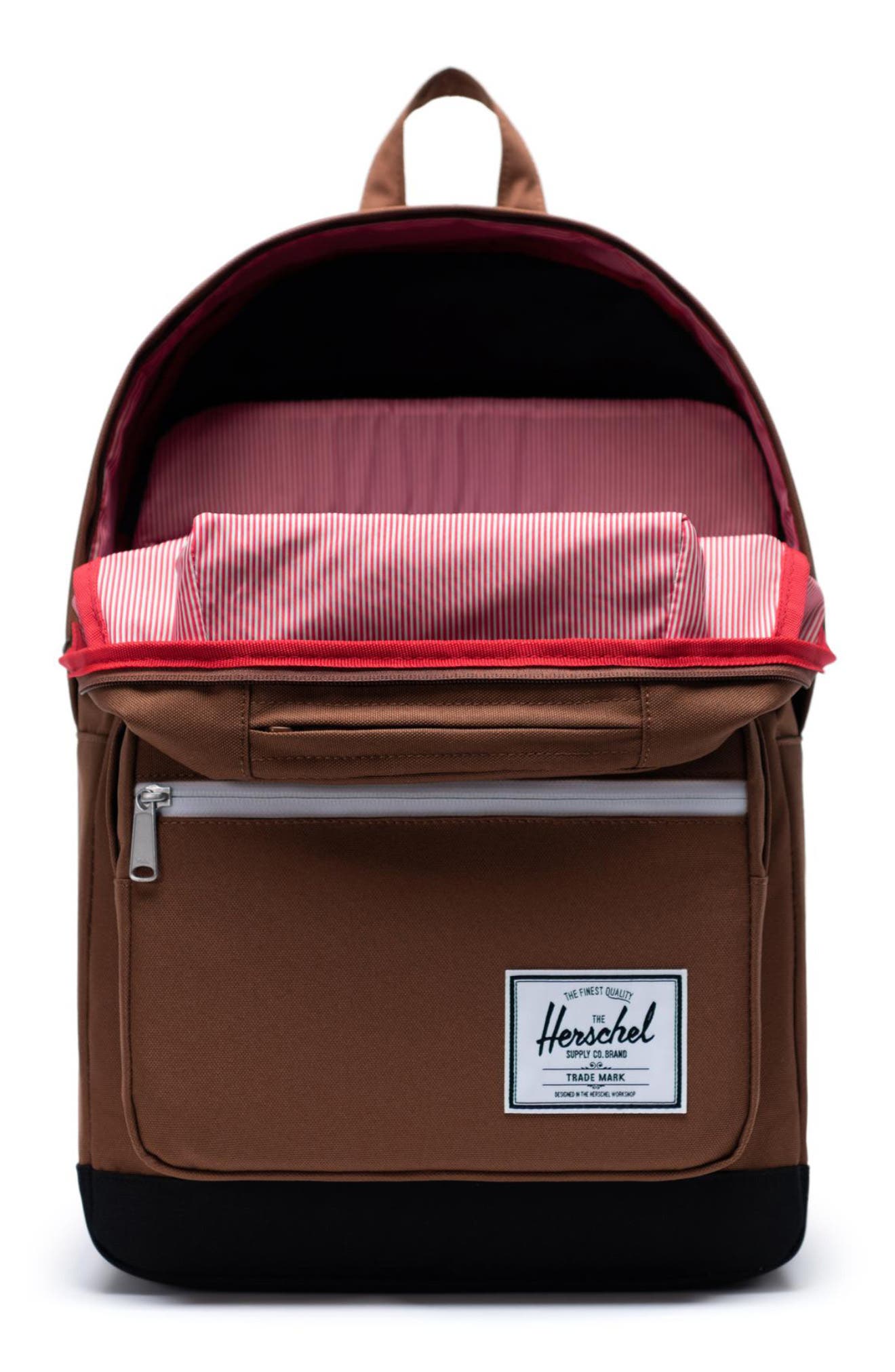 Pop Quiz Backpack, Alternate, color, DARK OLIVE/ SADDLE BROWN