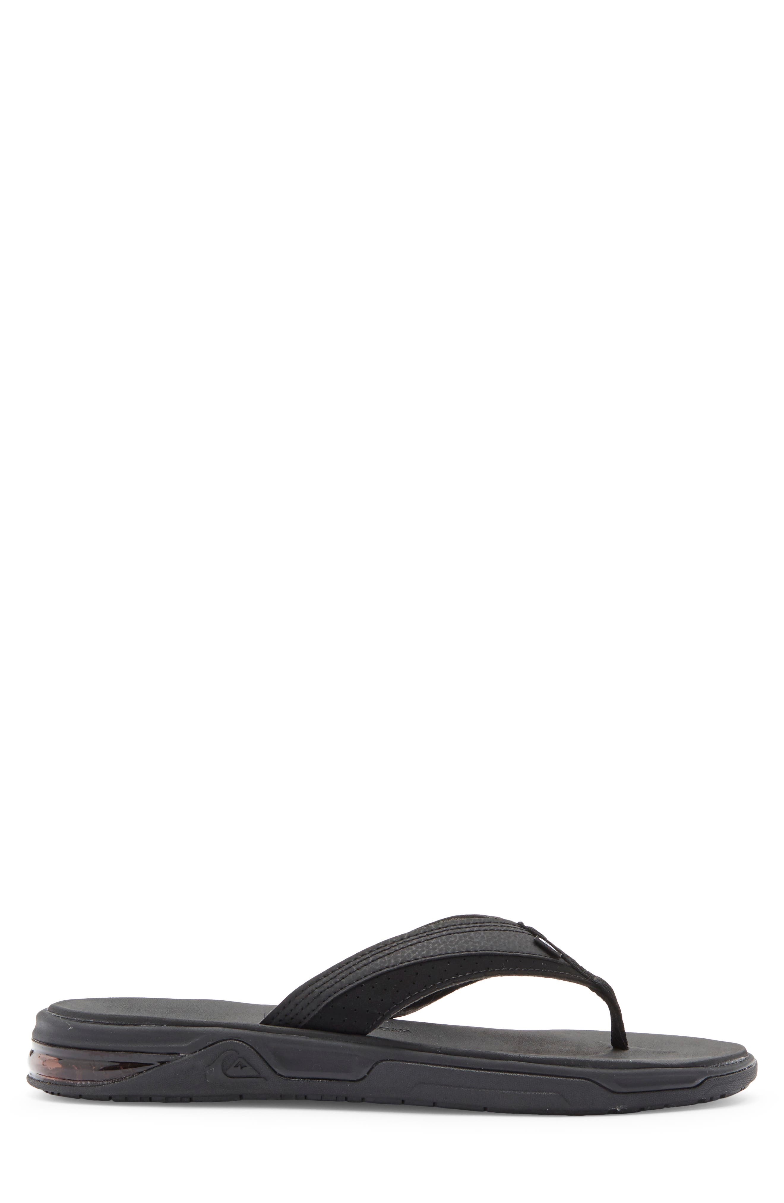 Quiksilver Dylan Flip Flop, Alternate, color, Black
