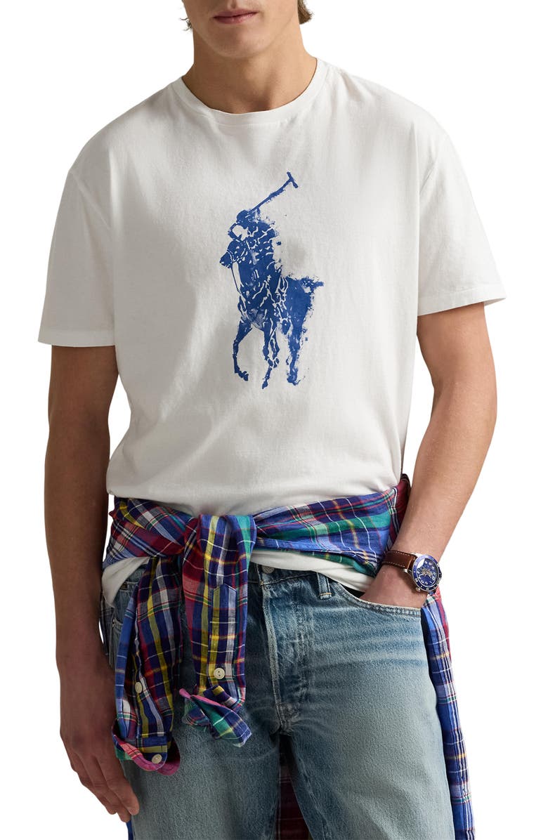 Polo Ralph Lauren Classic Fit Big Pony Logo Graphic T-Shirt, Main, color, 