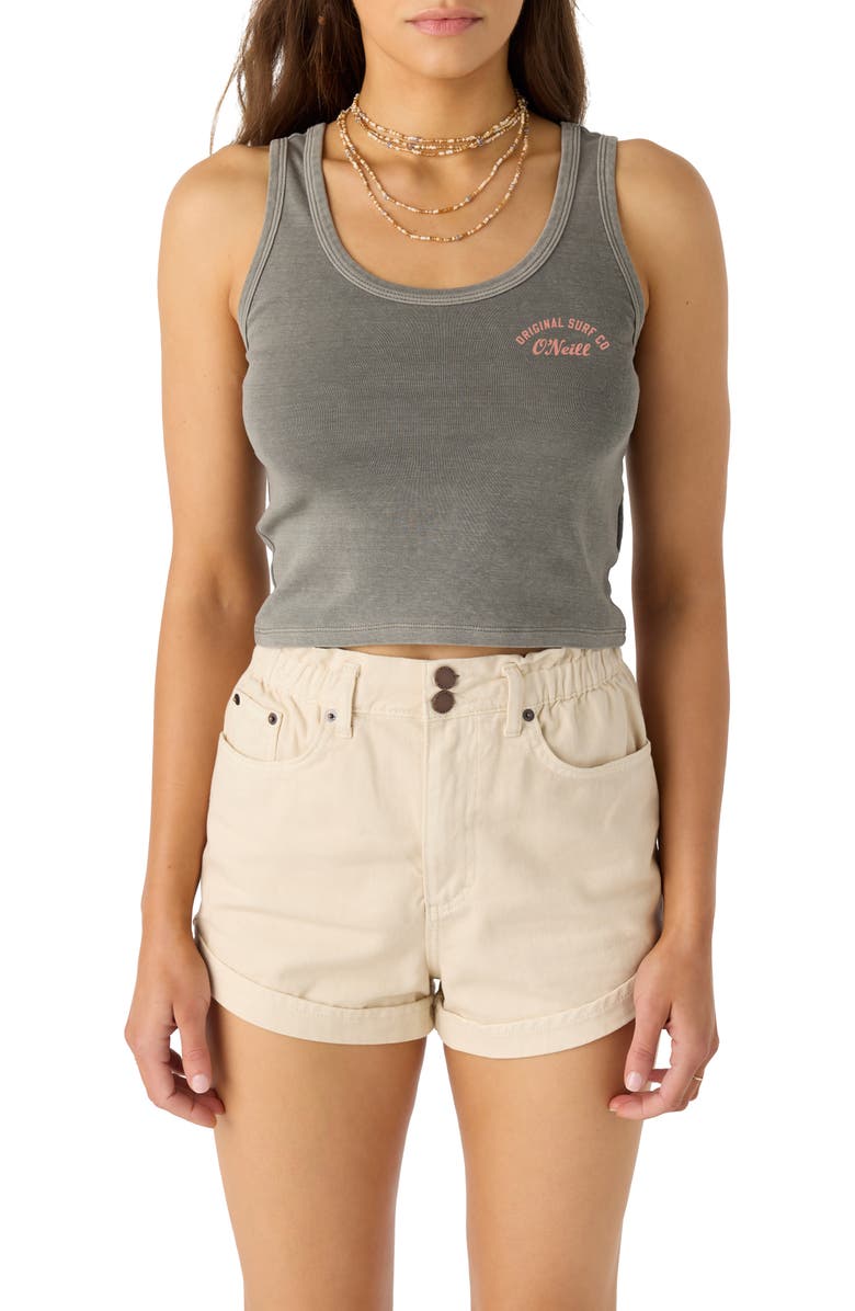 O'Neill Beach Breaker Graphic Crop Tank, Main, color, 