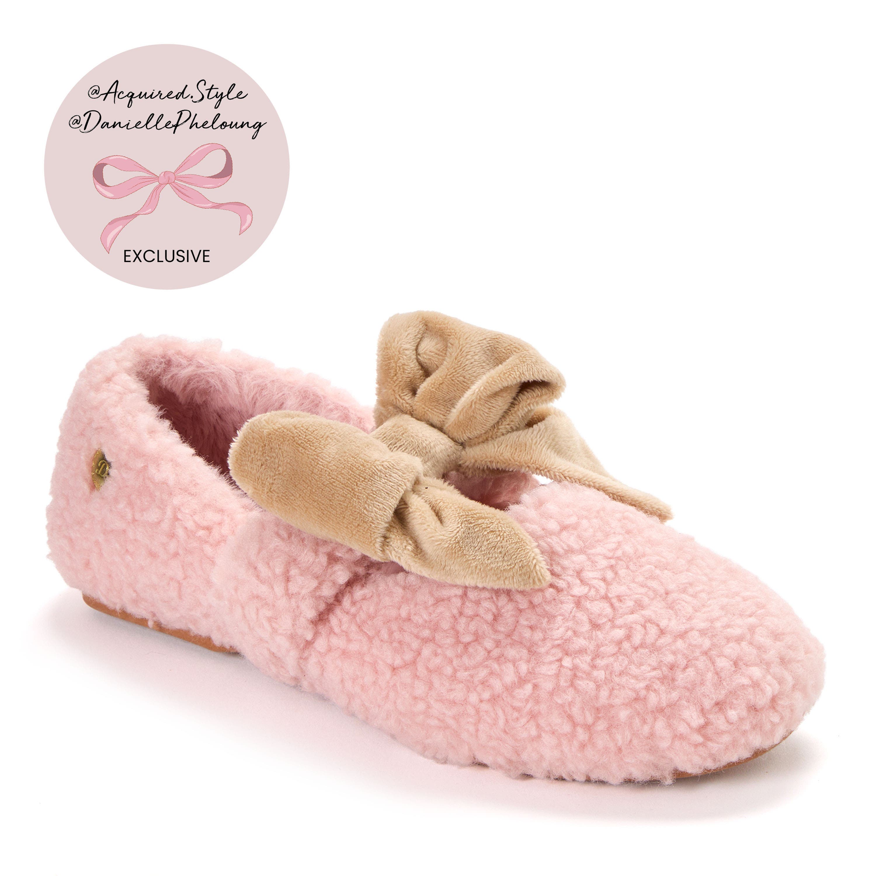 DEARFOAMS Maryanne Luxe Teddy Maryjane, Alternate, color, Pink