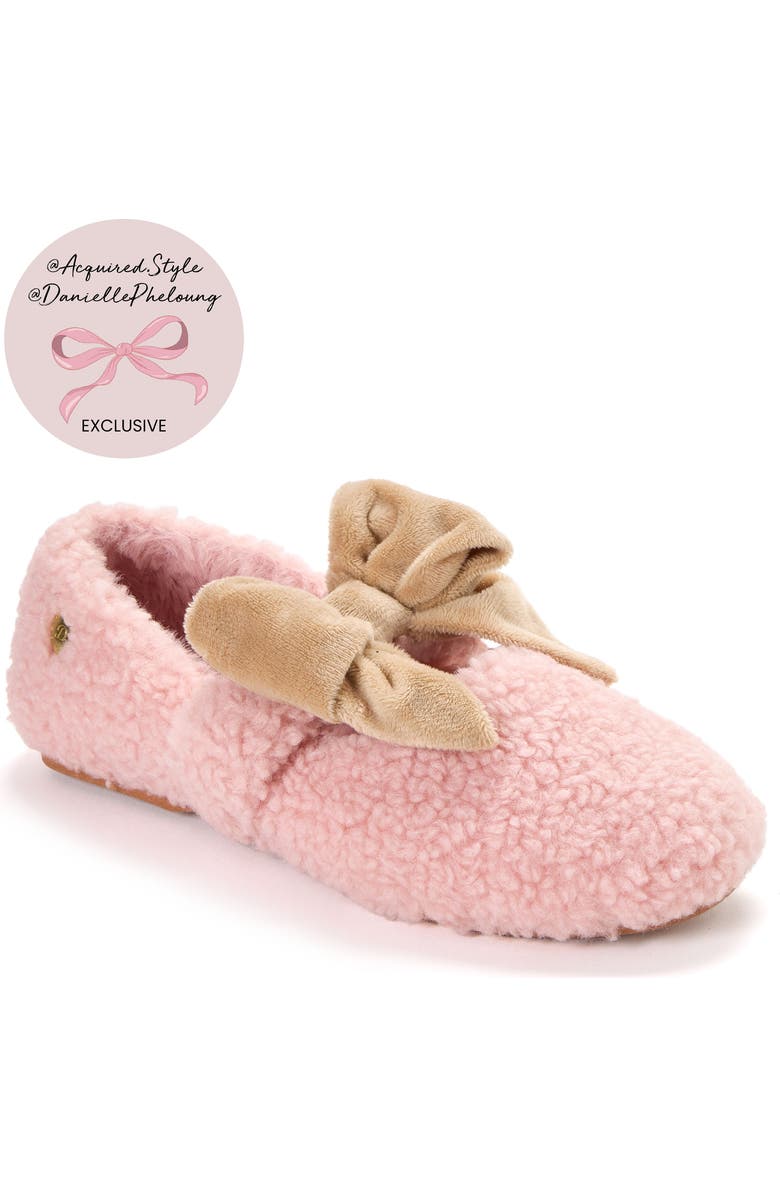 DEARFOAMS Maryanne Luxe Teddy Maryjane, Alternate, color, Pink