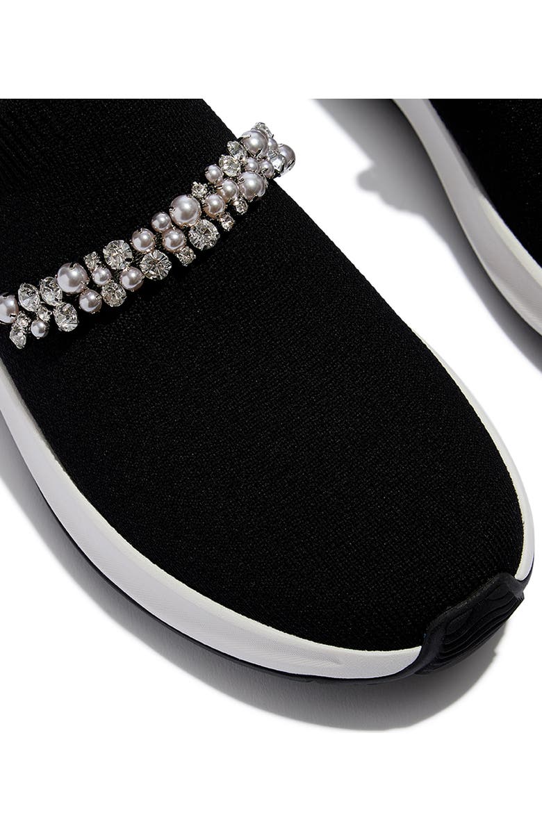 FitFlop F Mode Flow Pearls Sneakers, Alternate, color, Black