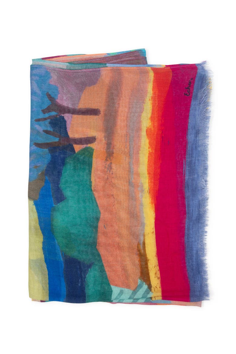 Painterly Landscape Wrap, Alternate, color, Multi