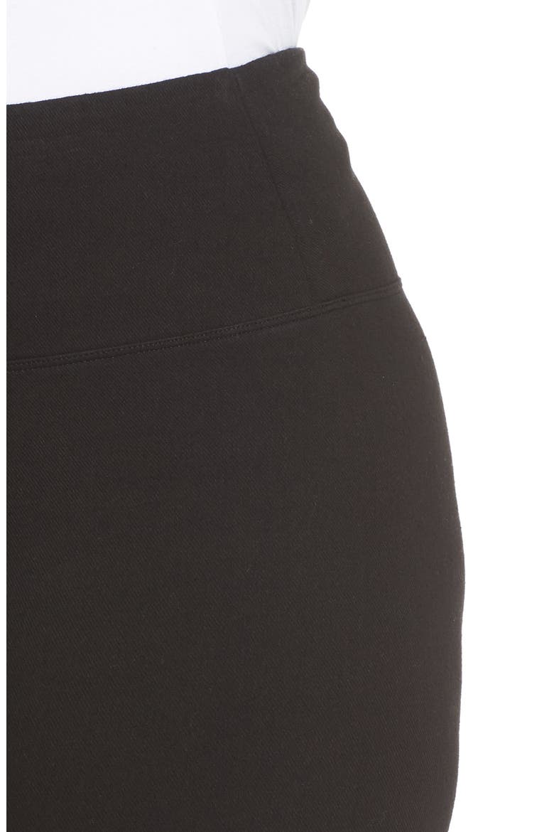 'Lyssentials High Rise Stretch Denim Leggings, Alternate, color, BLACK