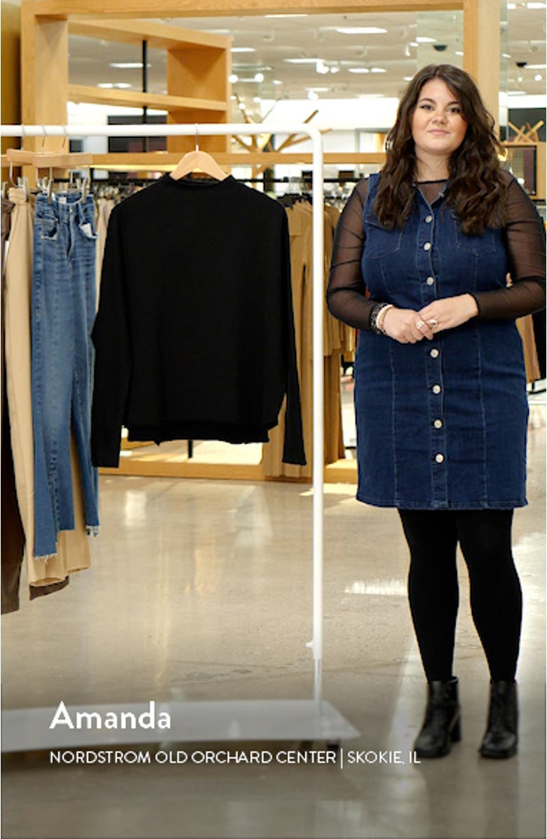 Effie Funnel Neck Capelet Sweatshirt, sales video thumbnail