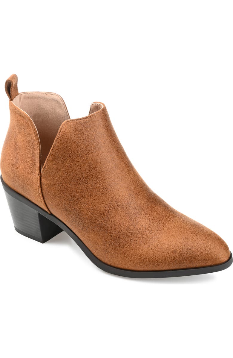 Journee Collection Lola Bootie - Wide Width, Main, color, Brown